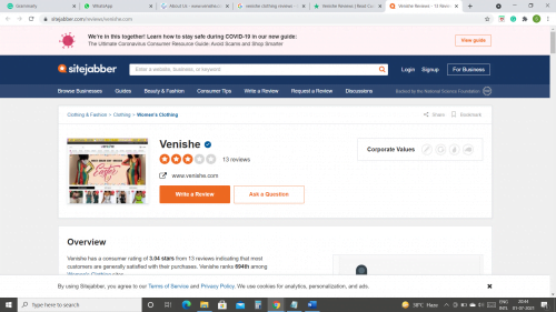 Venishe Clothing Reviews