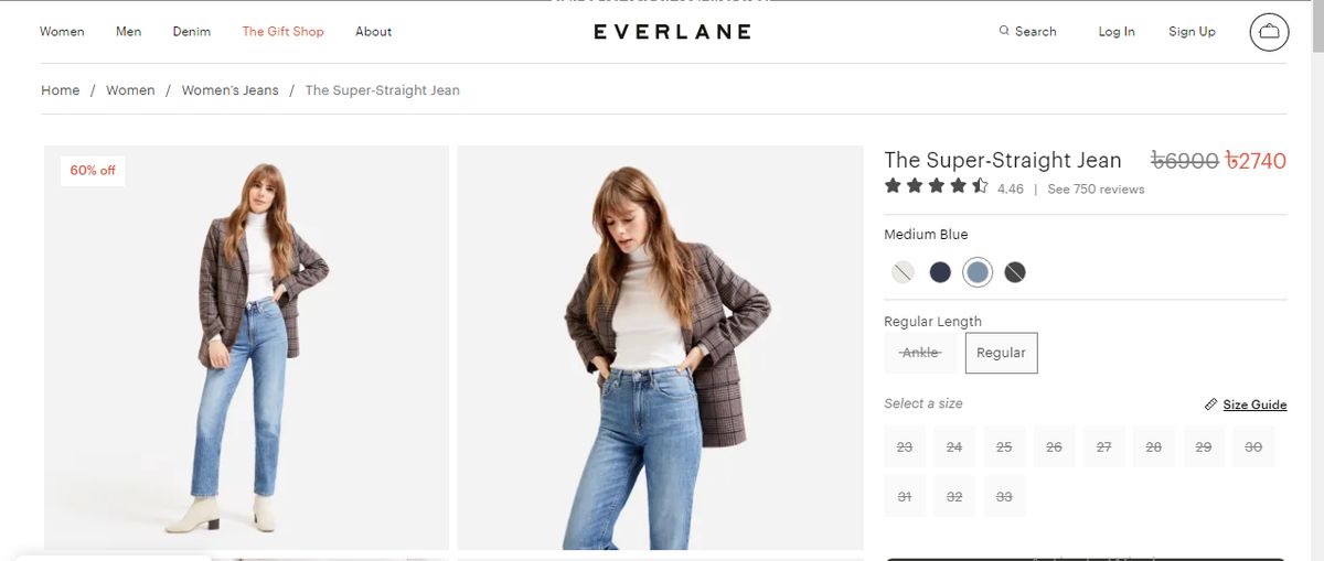 Everlane Super Straight Jean
