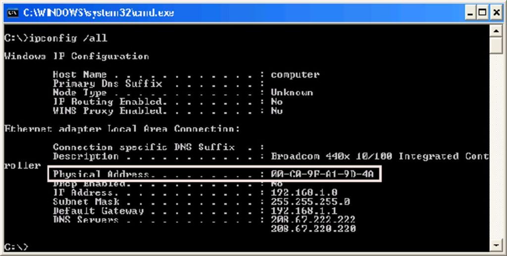 Trace Mac Address