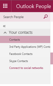 how to delete contacts in hotmail