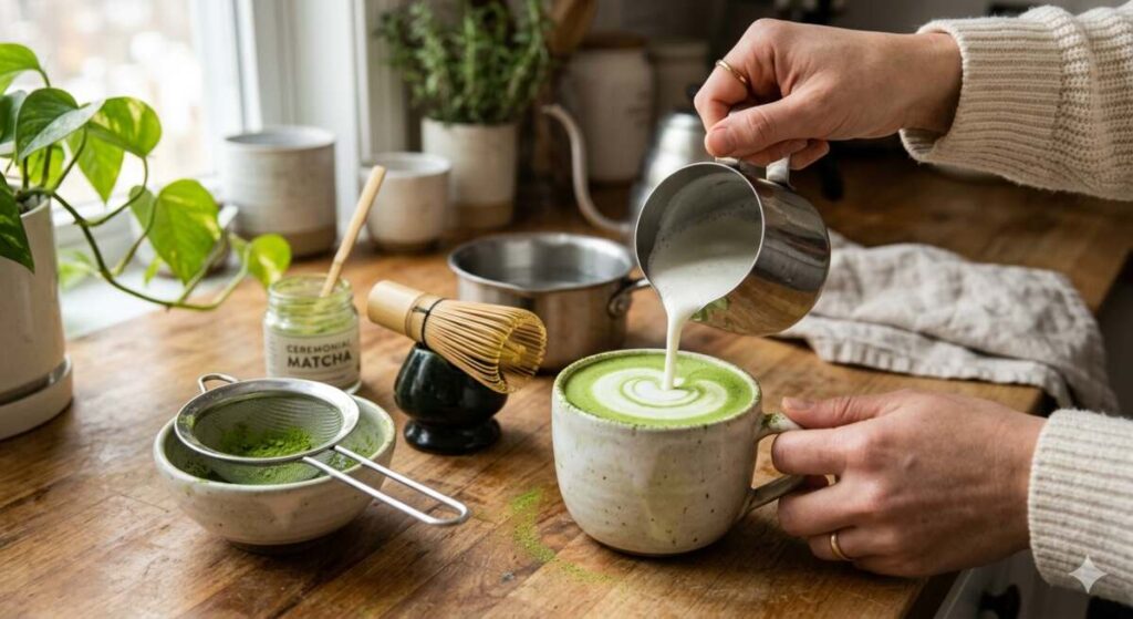 Cách Làm Matcha Latte Thơm Ngon, Béo Ngậy Chuẩn Vị Tiệm Tại Nhà Cách Làm Matcha Latte Thơm Ngon, Béo Ngậy Chuẩn Vị Tiệm Tại Nhà