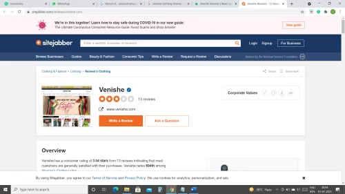 Venishe Clothing Reviews