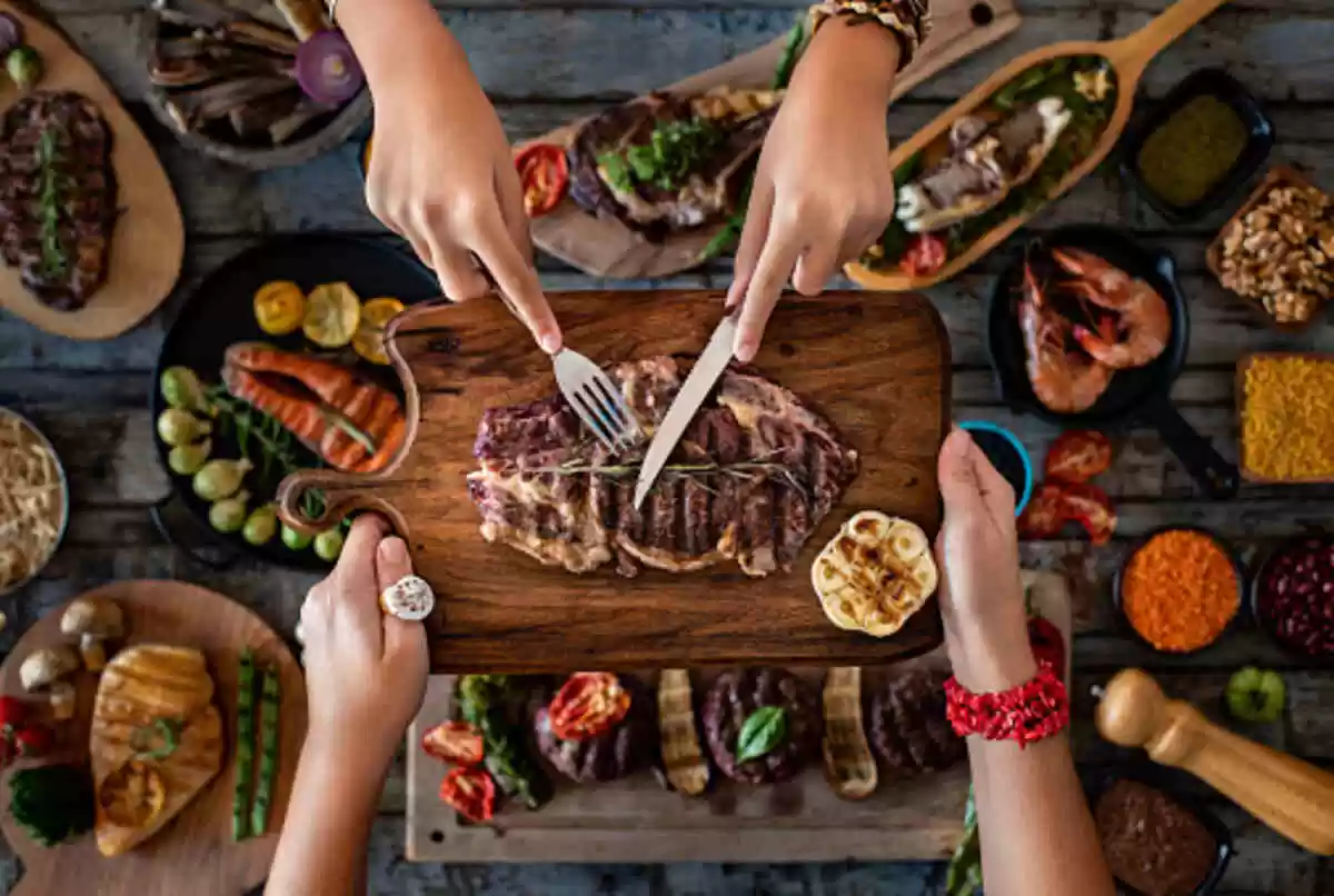 aged butchered steakhouse menu