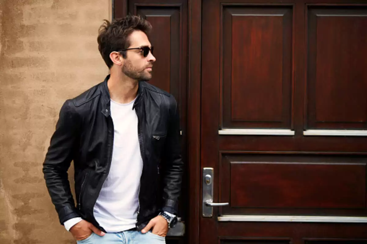 leather coat