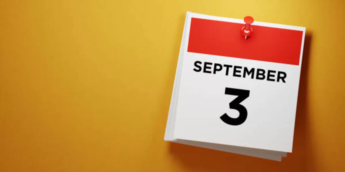 How Many Days Until September 3?