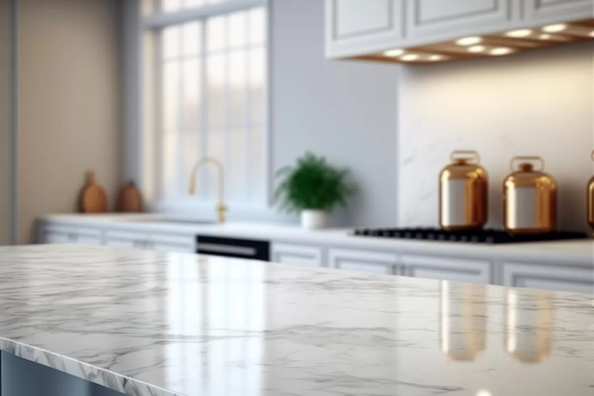 Calacatta White Quartz countertops